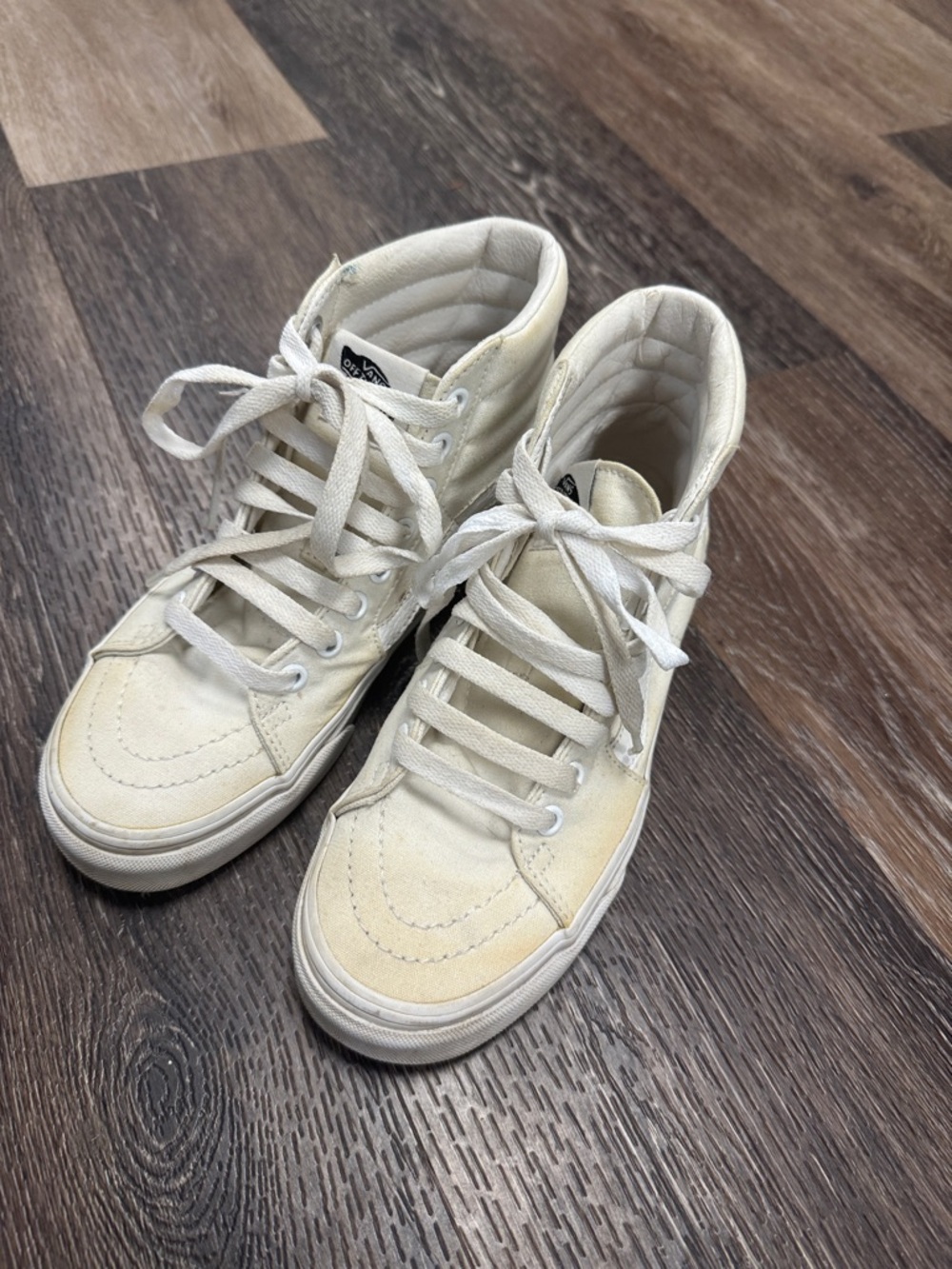 Vans Off-White High-Top Skate Sneakers